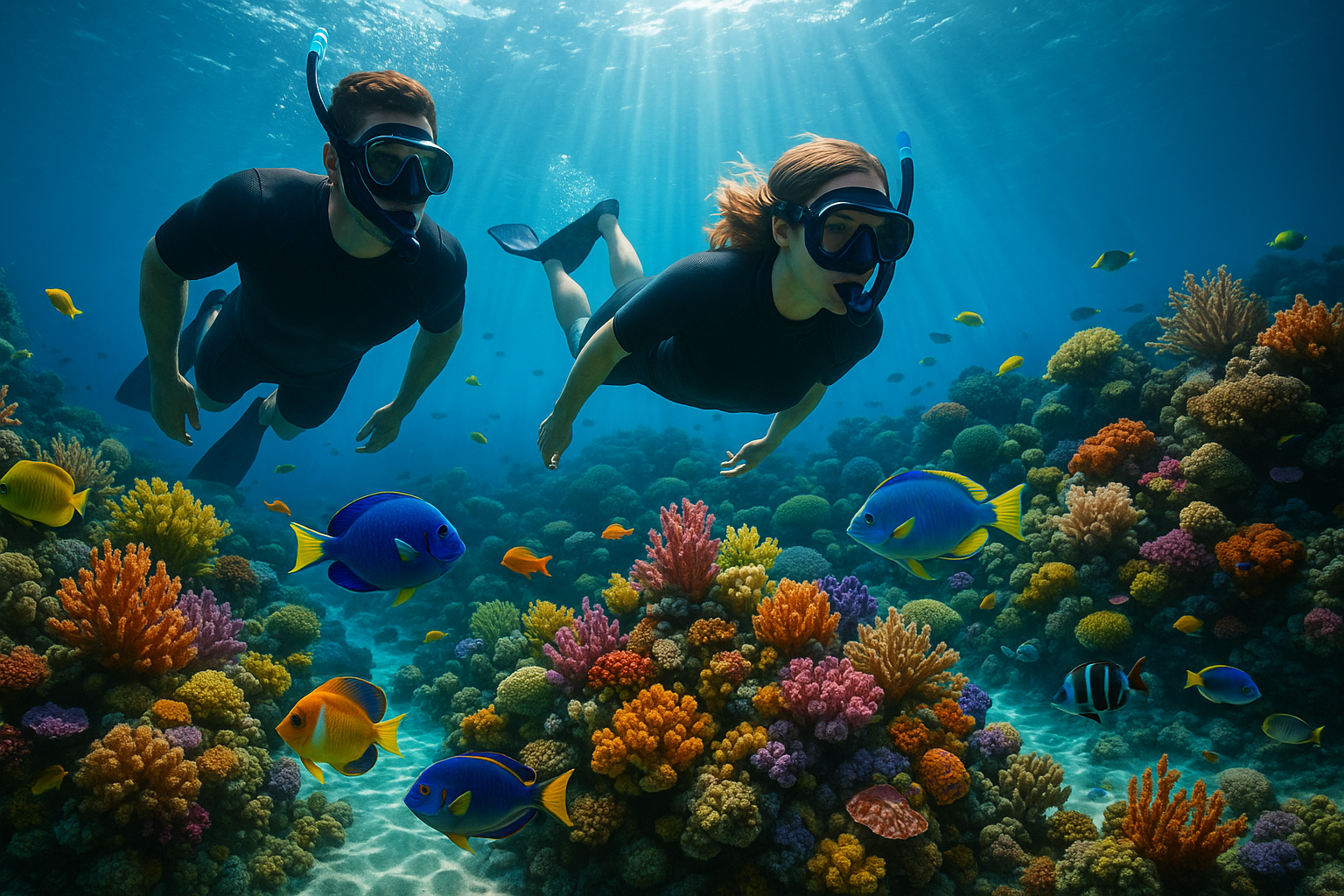 Secluded tropical cove