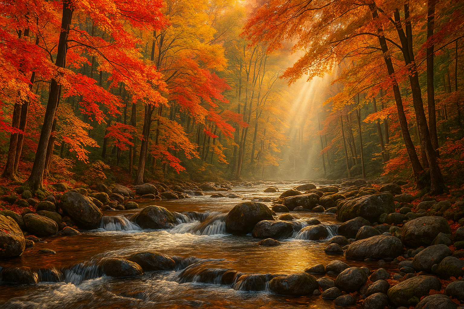 Fall foliage in national park